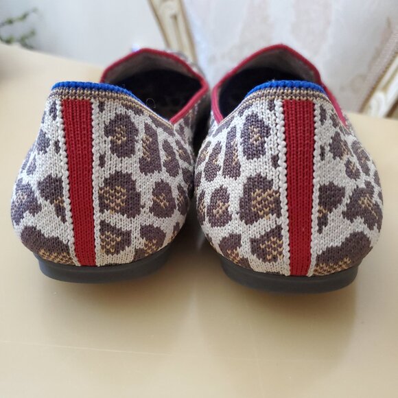 Rothy's The Loafer in the Mocha Spot Leopard Print Size 8.5 - Picture 9 of 13